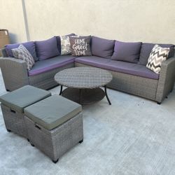 Conversation Set Indoor Outdoor Use Lounge Furniture Seating Modern Contemporary