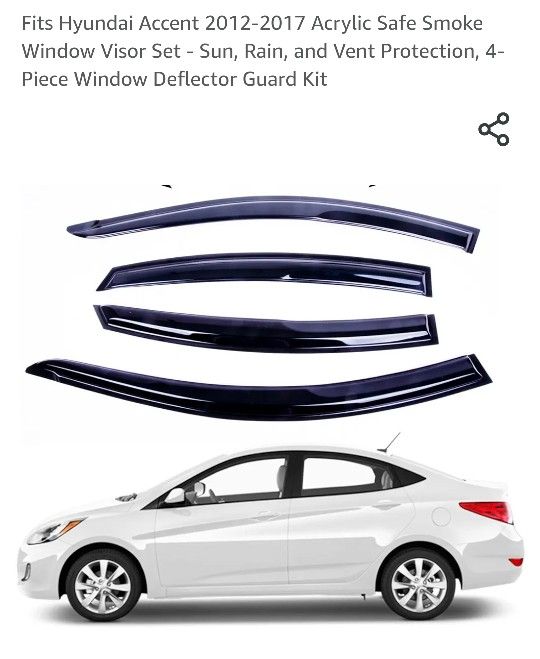 Window Visor Hyundai Accent 12-17