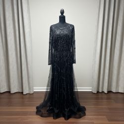 Beaded black dress