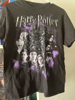 black Harry Potter and the Half-Blood Prince graphic t-shirt