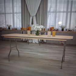 6' Birchwood Folding Table 