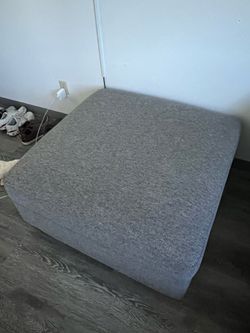 Gray ottoman