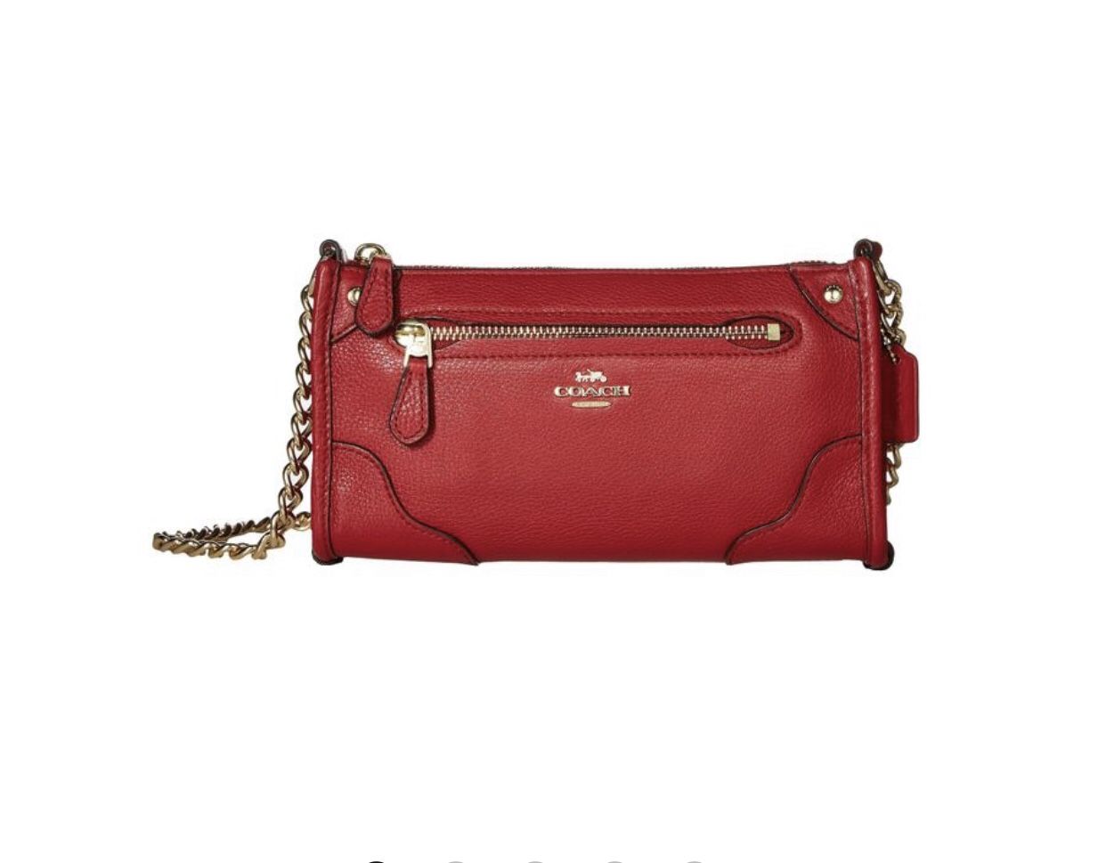 With RECEIPT / NWT COACH Grain Leather Mickie Crossbody * RECEIPT From Saks5thoff PROOF OF AUTHENTICITY**
