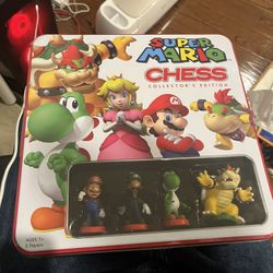 Super Mario Chess Set TIN BOX NEW