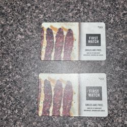 Two $20 First Watch  Meal Vouchers 