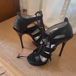 Patent & leather high heels Size 7