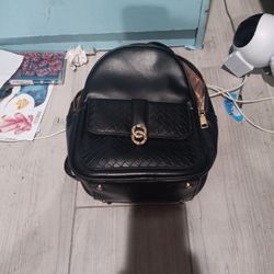 Mini Black Backpack