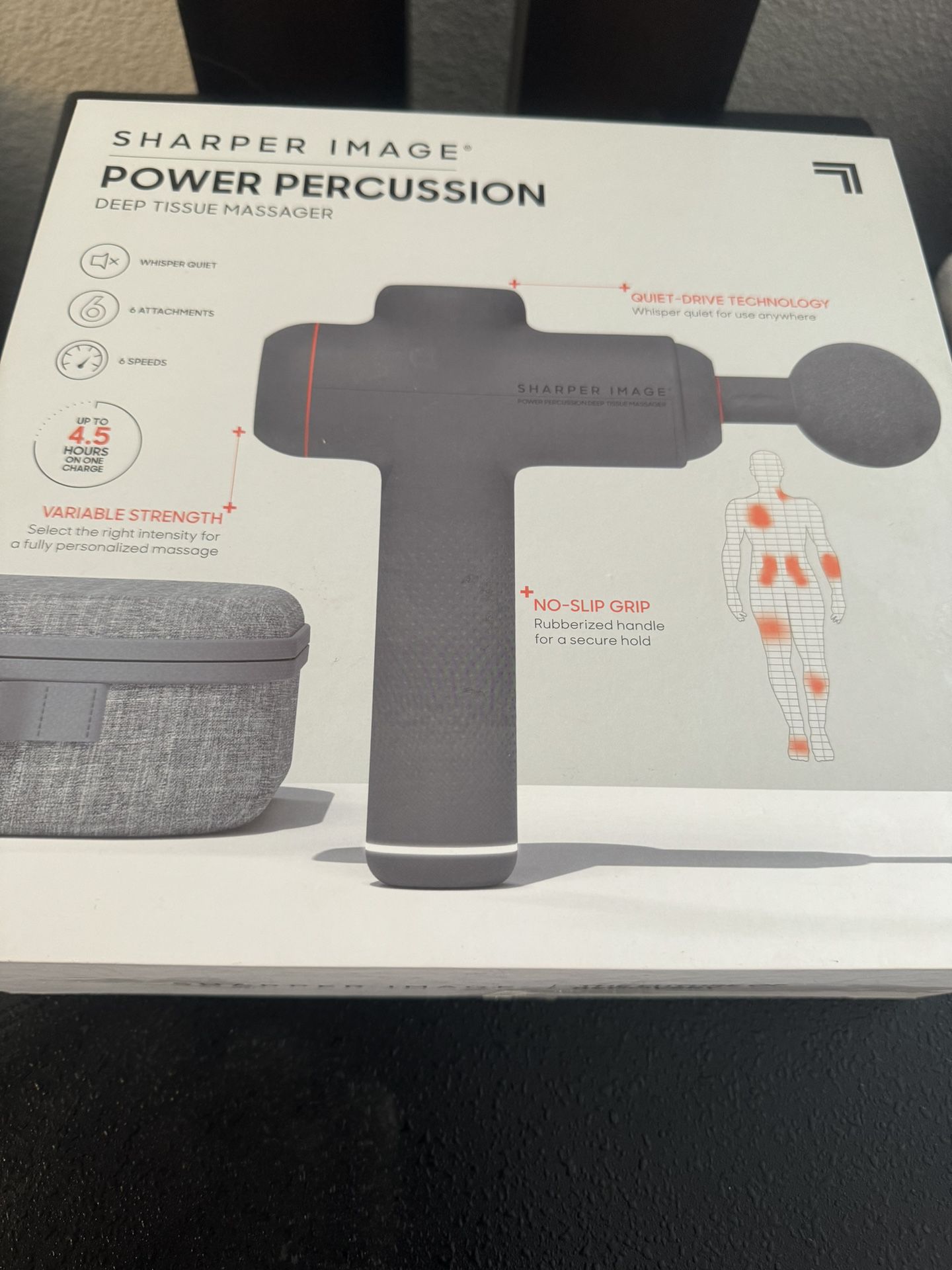 Sharper Image Power Percussion Massage Gun