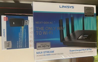 Linksys Router And WiFi Adapter