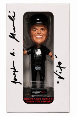 Signed Joe Gannascoli Vito Sopranos Rocavaka Vodka Bobblehead Rare