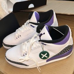 Air Jordan 3 Retro(size 10.5) Dark Iris