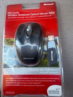 Microsoft Wireless Notebook Optical Mouse 3000 NEW OEM Windows Mac USB