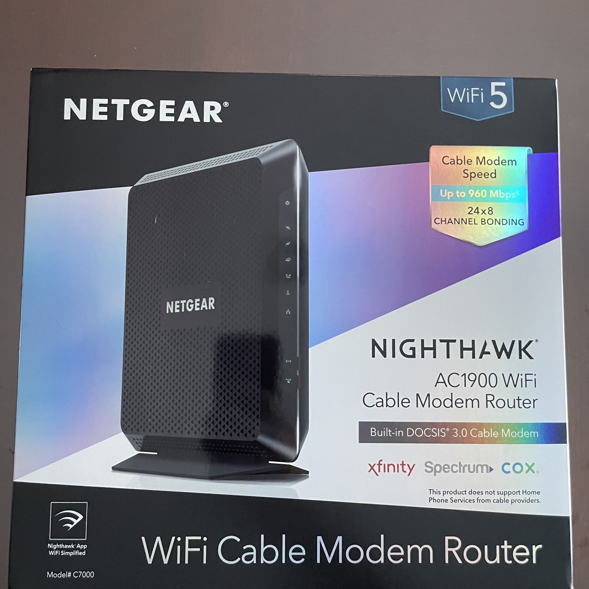 NETGEAR Nighthawk AC1900 Cable Modem/WiFi Router