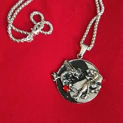 Chinese Tai Long Tai  Chi Necklace