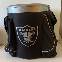 Vintage 1994 NFL Raiders Insulated Cooler Like New Condition