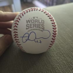 Miguel Montero Signed World Series Baseball 