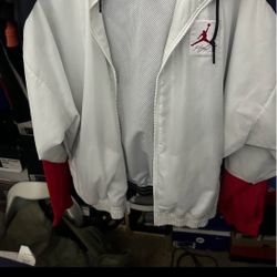 Retro Jordan Wind Breaker Jacket,size Medium.