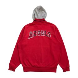 VINTAGE NIKE ANAHEIM ANGELS HOODIE JACKET SMALL S MENS SWEATSHIRT VINTAGE ZIP UP