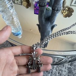 Chrome Heart Paper Chain & .925 Cemetery Tripple Cross