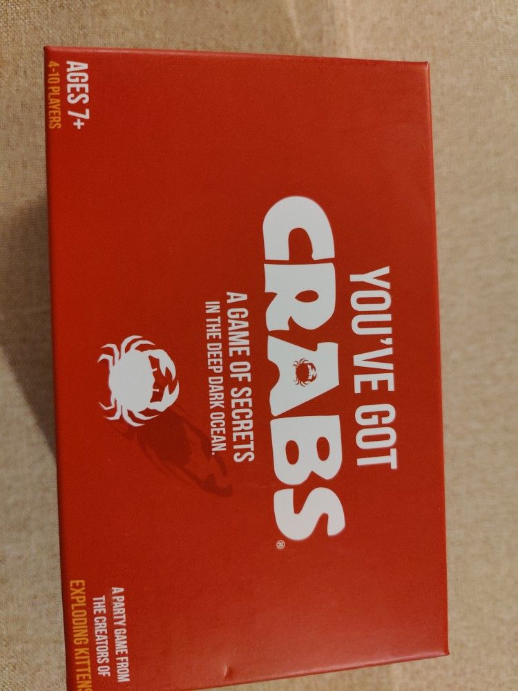 You've Got Crabs Card Game Of Secrets In The Deep Dark Ocean 