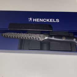 HENCKELS Damascus Pattern 5-inch Serrated Utility Knife