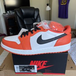 Jordan 1 low starfish brand new sealed .  Size 9.5 men 
