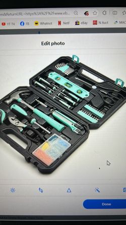 New 142 piece household tool kit for home repair hand tools