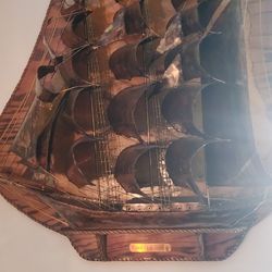 Copper Sailboat Wall Art