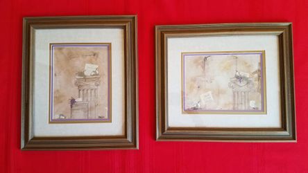 2 Art Frames with Love Notes