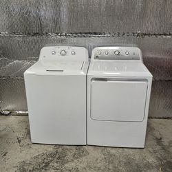GE TOP LOAD WASHER AND DRYER 