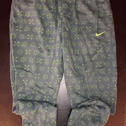 Men Nike Sportswear Club Fleece Joggers All Over Print Monogram Green