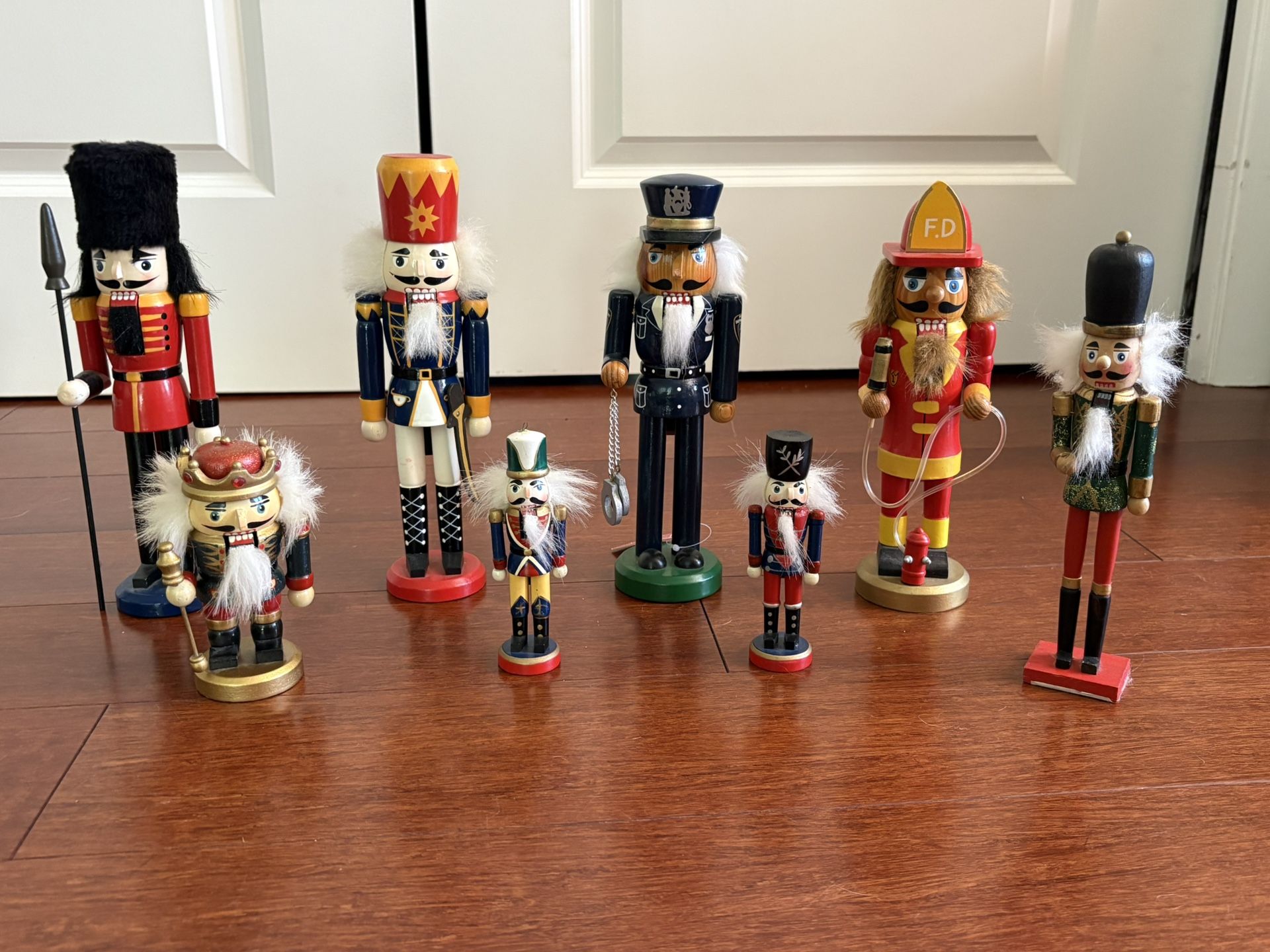 Decorative Nutcrackers- set of 8 - Great For Christmas