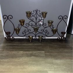 Tea Light Candle Holder With Candle Sconces 