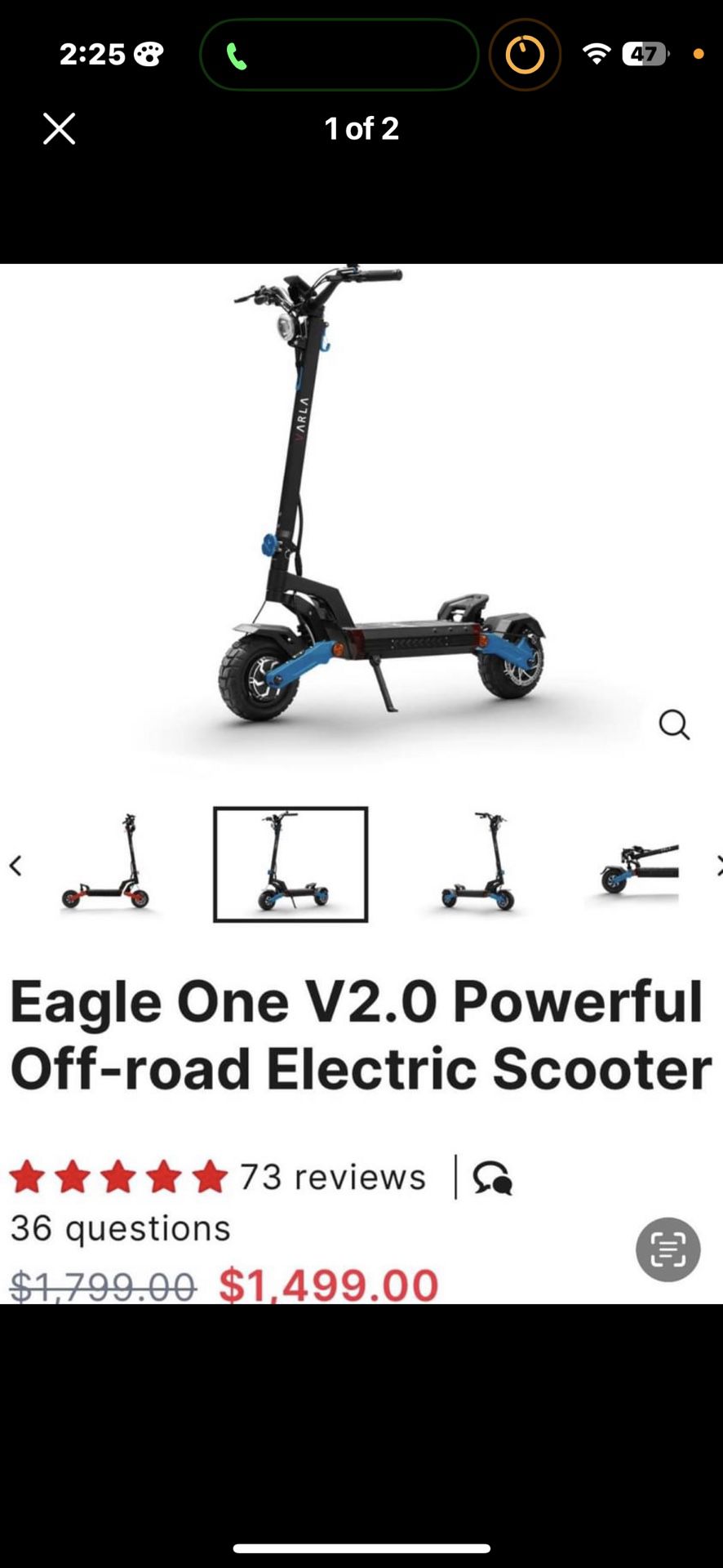 2024 Electric Scooter - Varla Eagle One v2.0