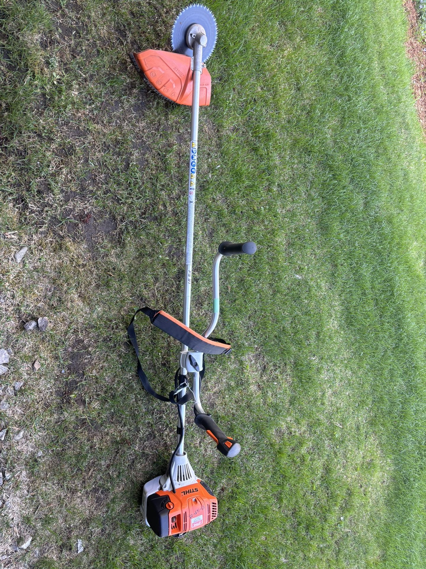 Stihl FS 91 Brush Cutter w/ Blade Attachment
