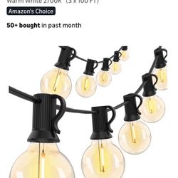 New 300’ Outdoor String Lights(3 Pk 100 Each)