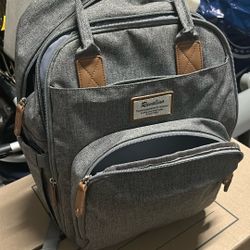 Gray Diaper Bag