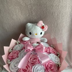 Flower Bouquet/ Valentine Gift/ Valentine Bouquet/ Flower Arrangement/ Ramo Buchón 