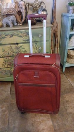 Samsonite Red Soft-Side Rolling Luggage medium