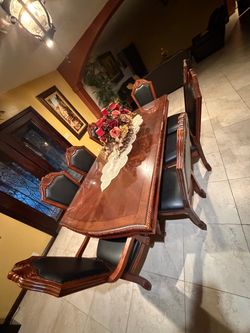 Formal Dining Table Set with 8 Chairs