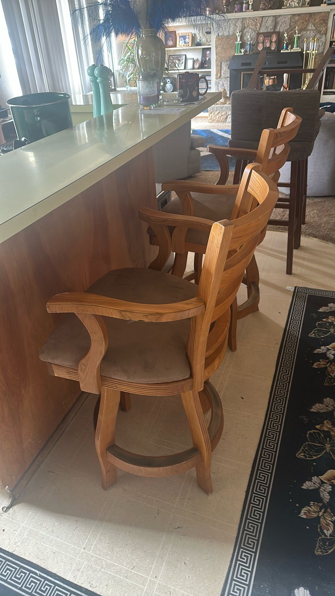 Solid Wood Bar Stools