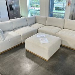 Henderson Murphy Fabric Modular Sectional with Ottoman - 🔥Furniture Sale🔥