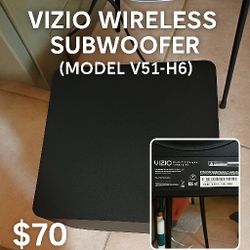 Vizio Wireless Subwoofer (Model V51-H6) – Clean & Powerful – $70