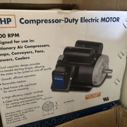 110/220 Volt Heavy duty Motor with Box & Instructions 