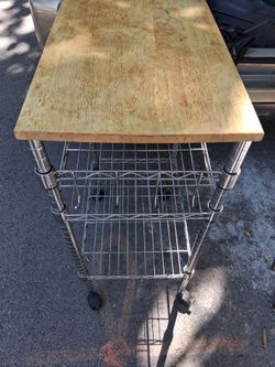 MICROWAVE CART on WHEELS