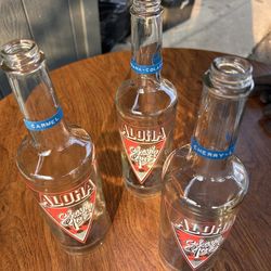 Original Hawaiian Ice flavor glass bottles