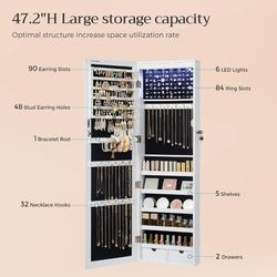 Mirror Jewlery Cabinet 2 in 1