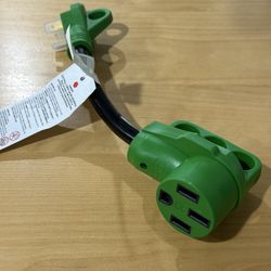 RV 3 Prong Power Plug Connector 30 amp male to 50 amp female Brand New.