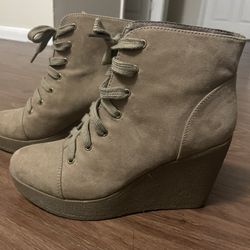 Just Fab Wedge Boots