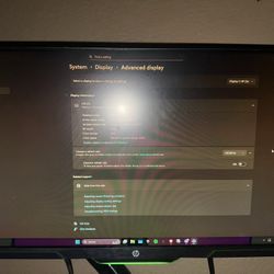 HP 25x 144hz Monitor 